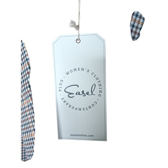 New with Tags Easel Fran Plaid Oversized Blazer SZ S - Picture 6 of 16